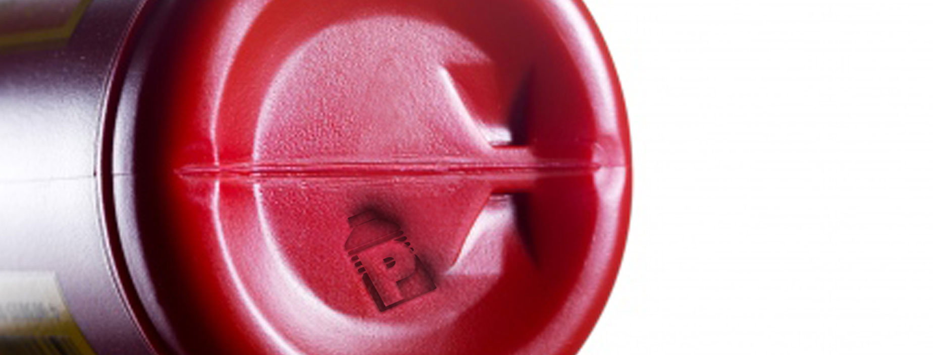 Symbol prägefähig auf Pet-Verpackung